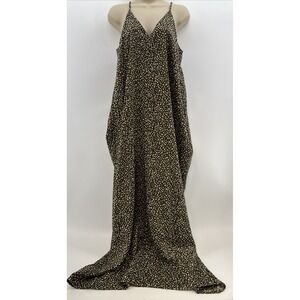 Lovestitch Women's Sleeveless Maxi Dress Animal Print Green Size S/M